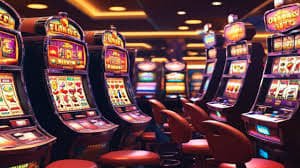 53l မိုဘိုင်းအက်ပ် ဖုန်းထဲတွင် Slots ဂိမ်း ကစားနေသောမြင်ကွင်း